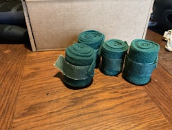 HKM benlindor till käpphäst,gröna 4-pack