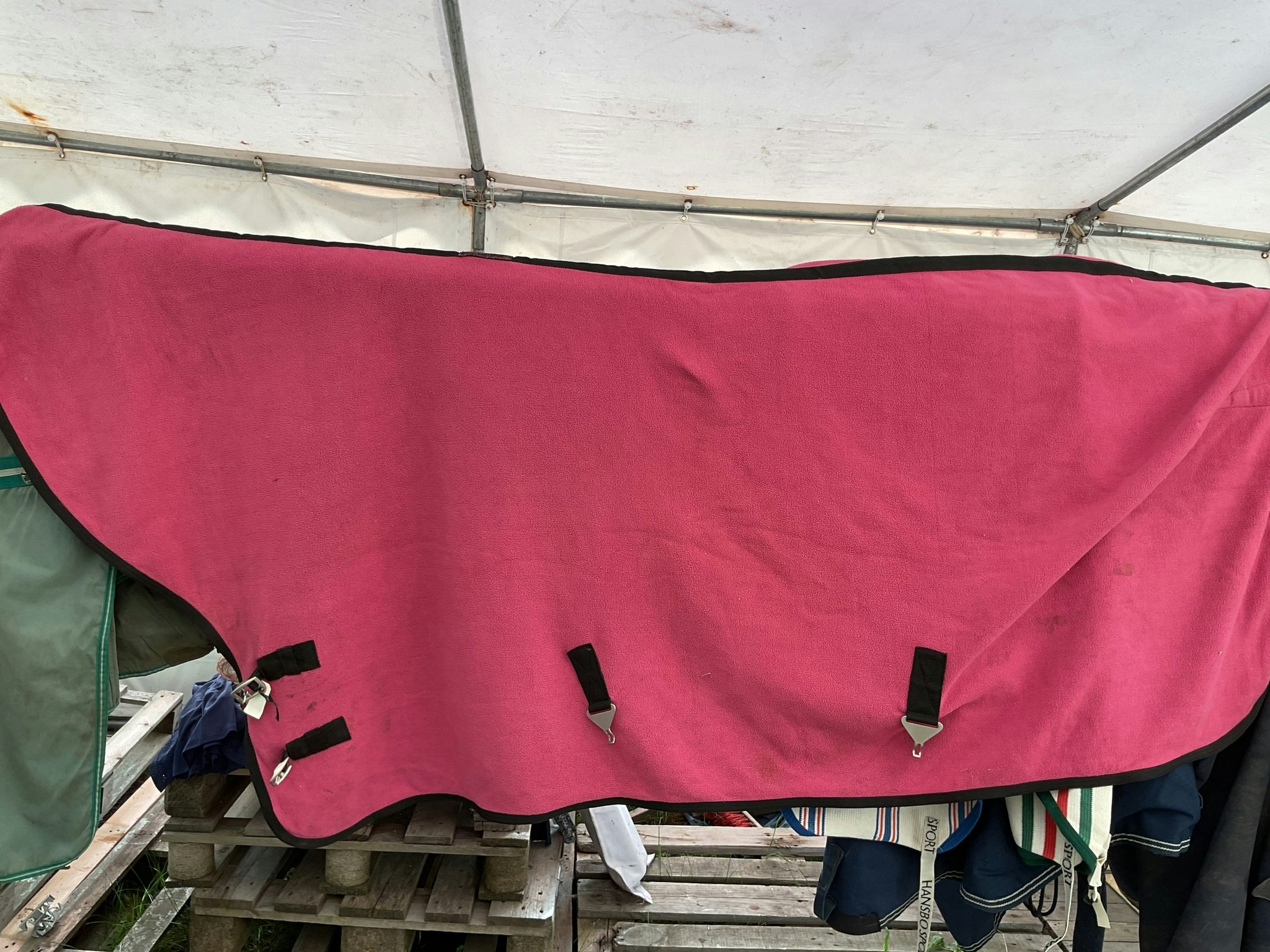 HKM sports fleece,rosa,145 cm