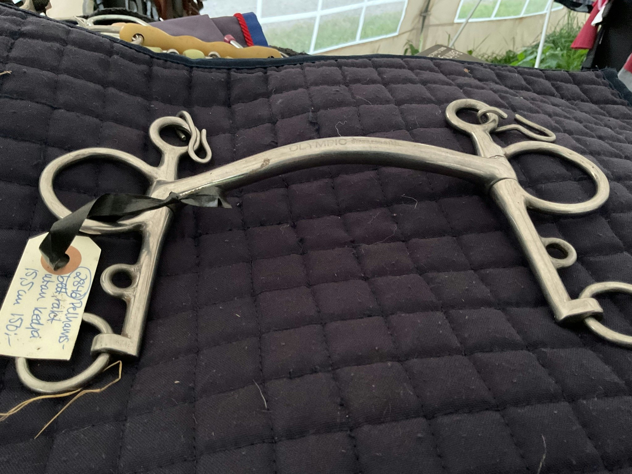 Pelhamsbett rakt utan kedja 15,5 cm