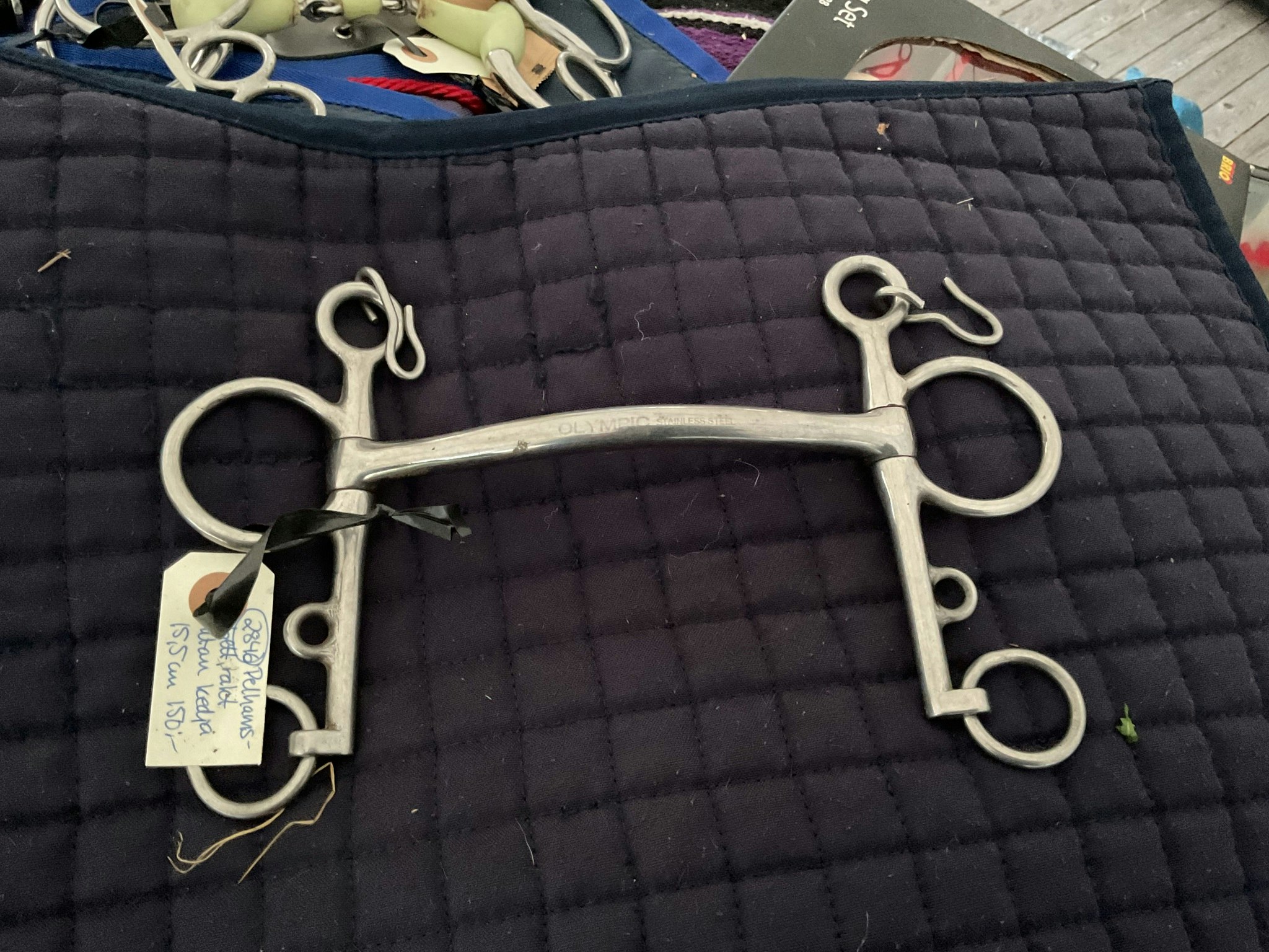 Pelhamsbett rakt utan kedja 15,5 cm