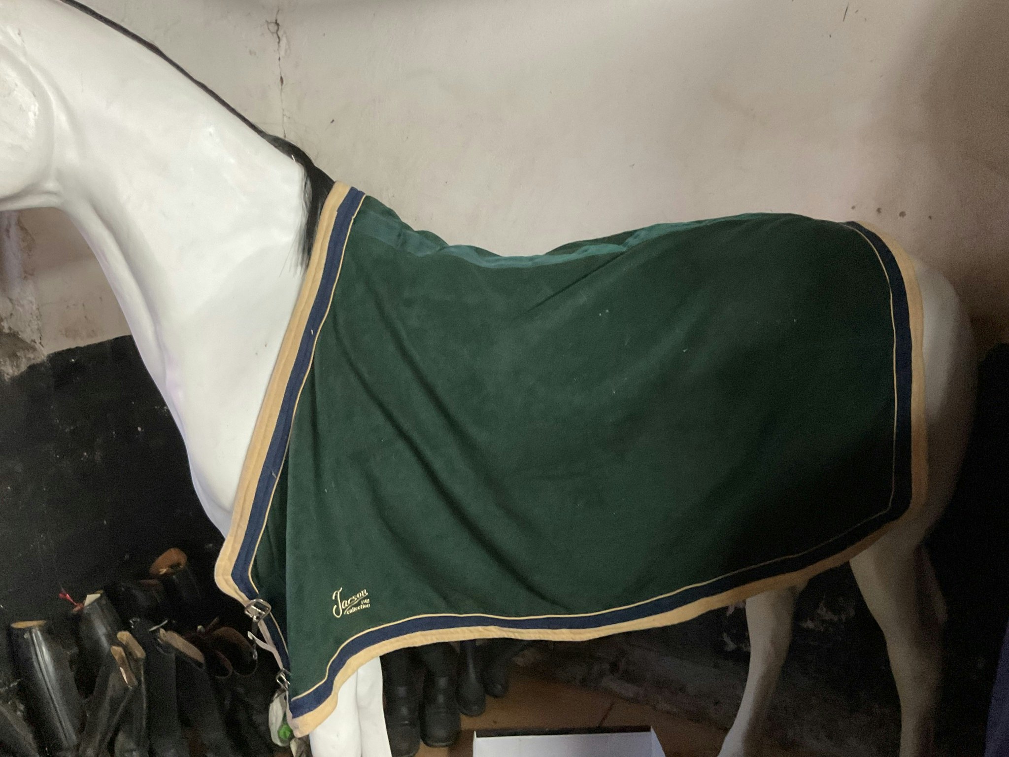 Jacson fleecetäcke grönt 115 cm