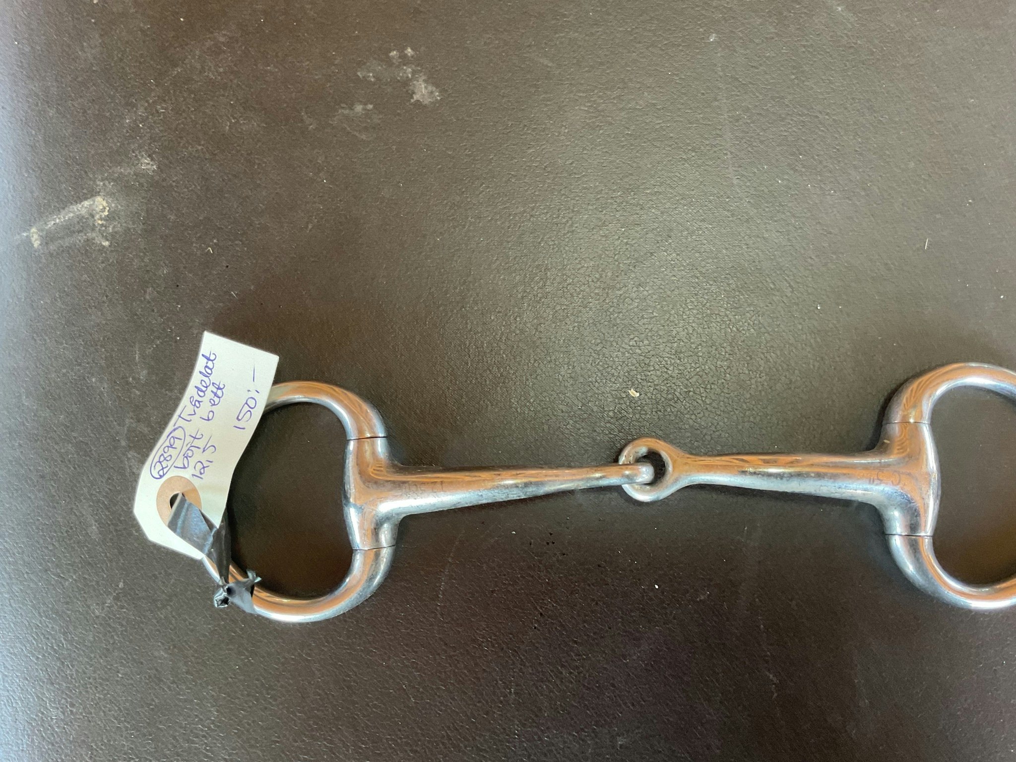 Tvådelar böjt bett 12,5 cm