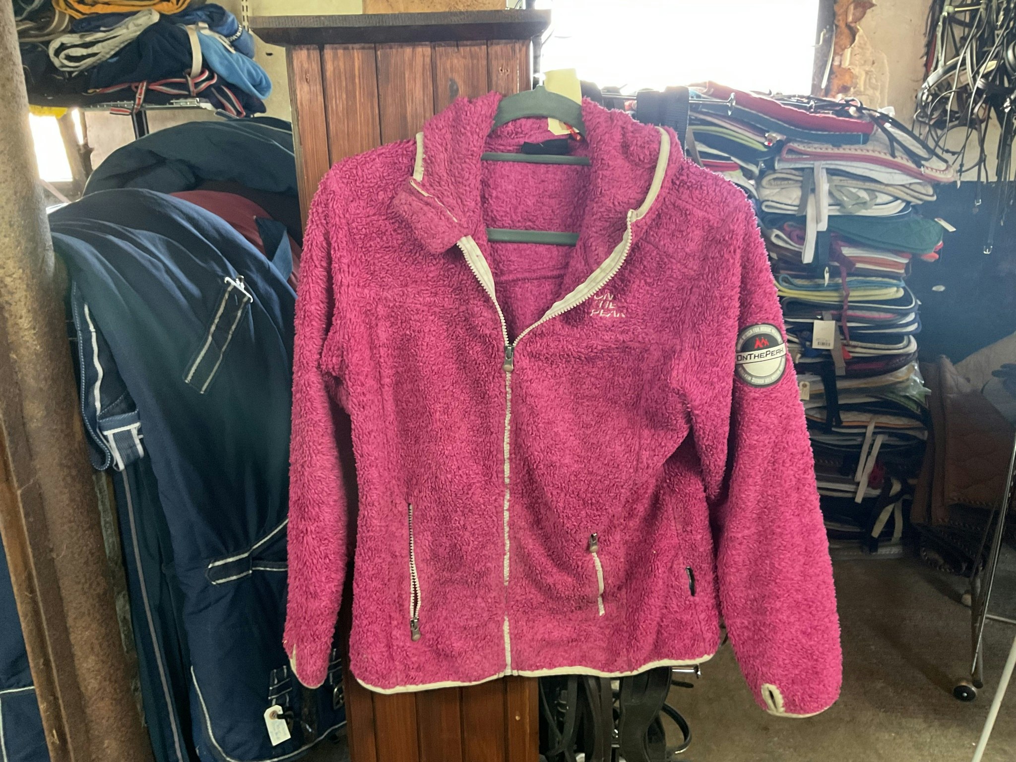 Fleecekofta rosa, m