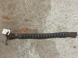 Pannband brunt med svart/grått mönster, 42 cm