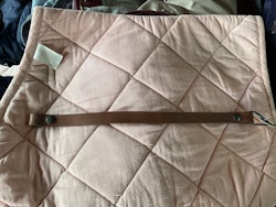 Pannband läder,brunt, 44 cm