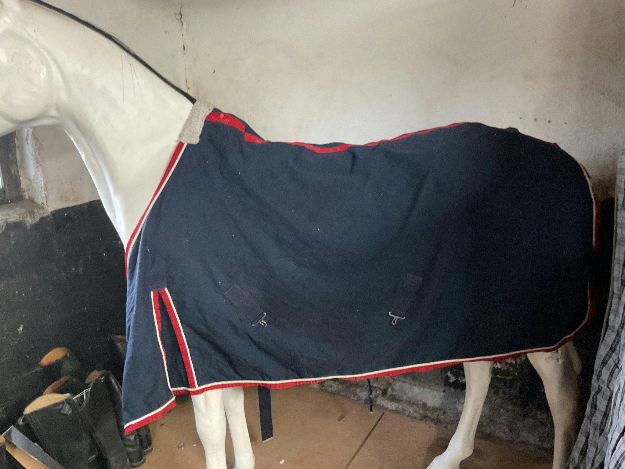 Fairfield sommartäcke blått, 135 cm, ngr småhål