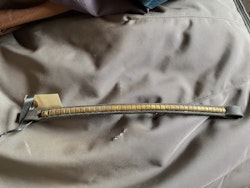 Pannband svart, klimker, guld, 37 cm