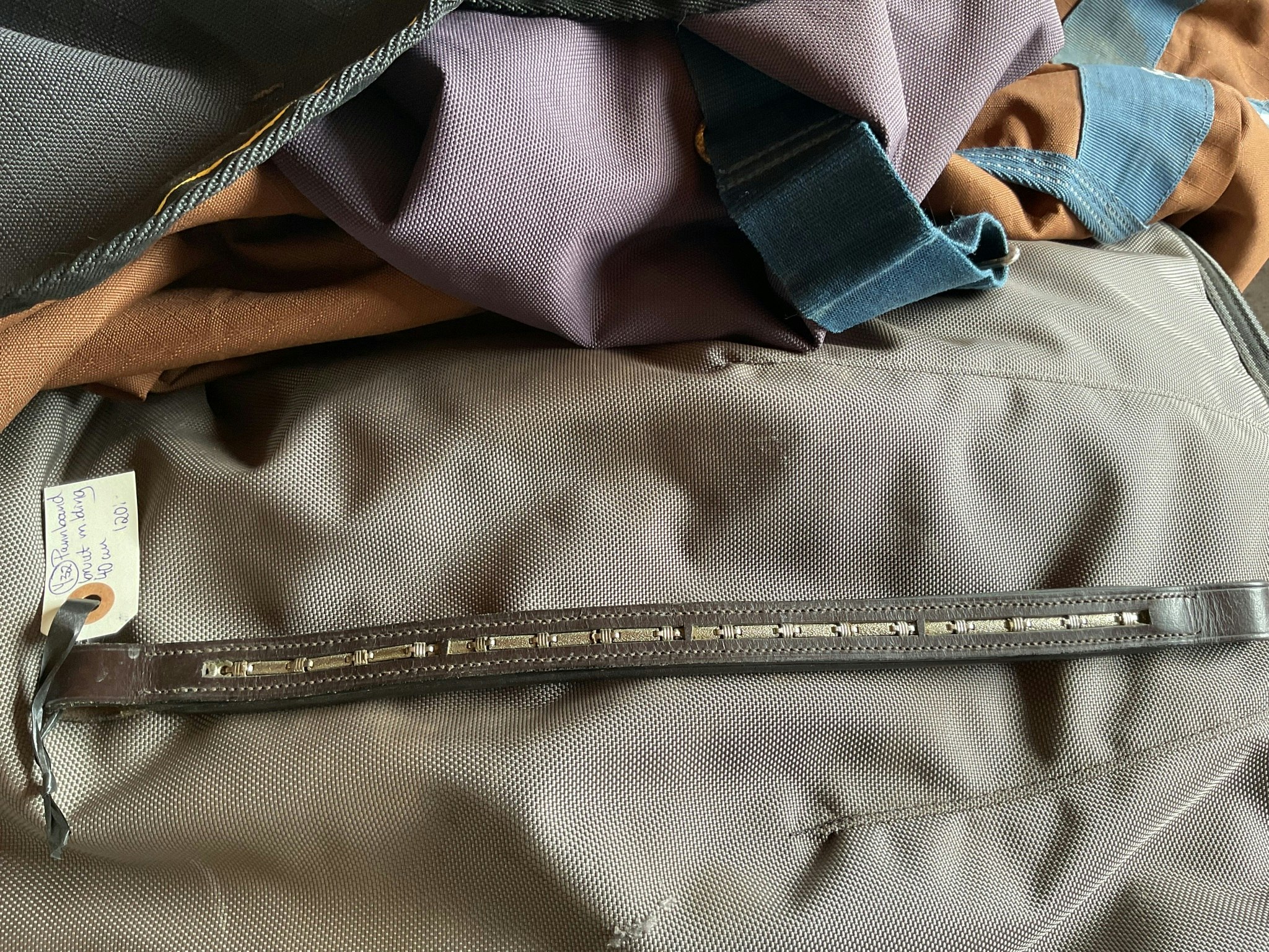 Pannband brunt med bling, 40 cm