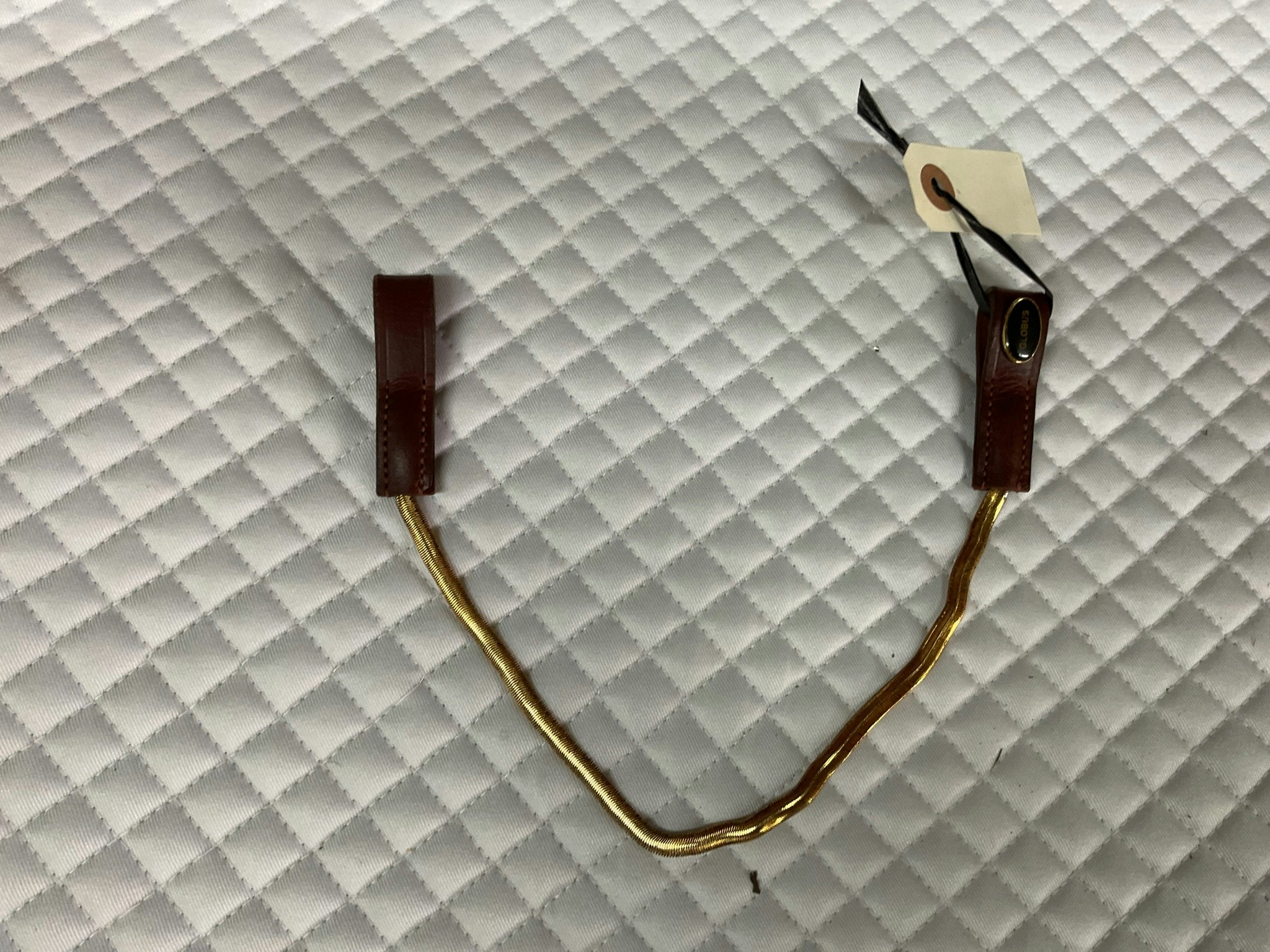 Globus, pannband, brunt, med guld, 42 cm