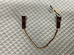 Globus, pannband, brunt, med guld, 42 cm