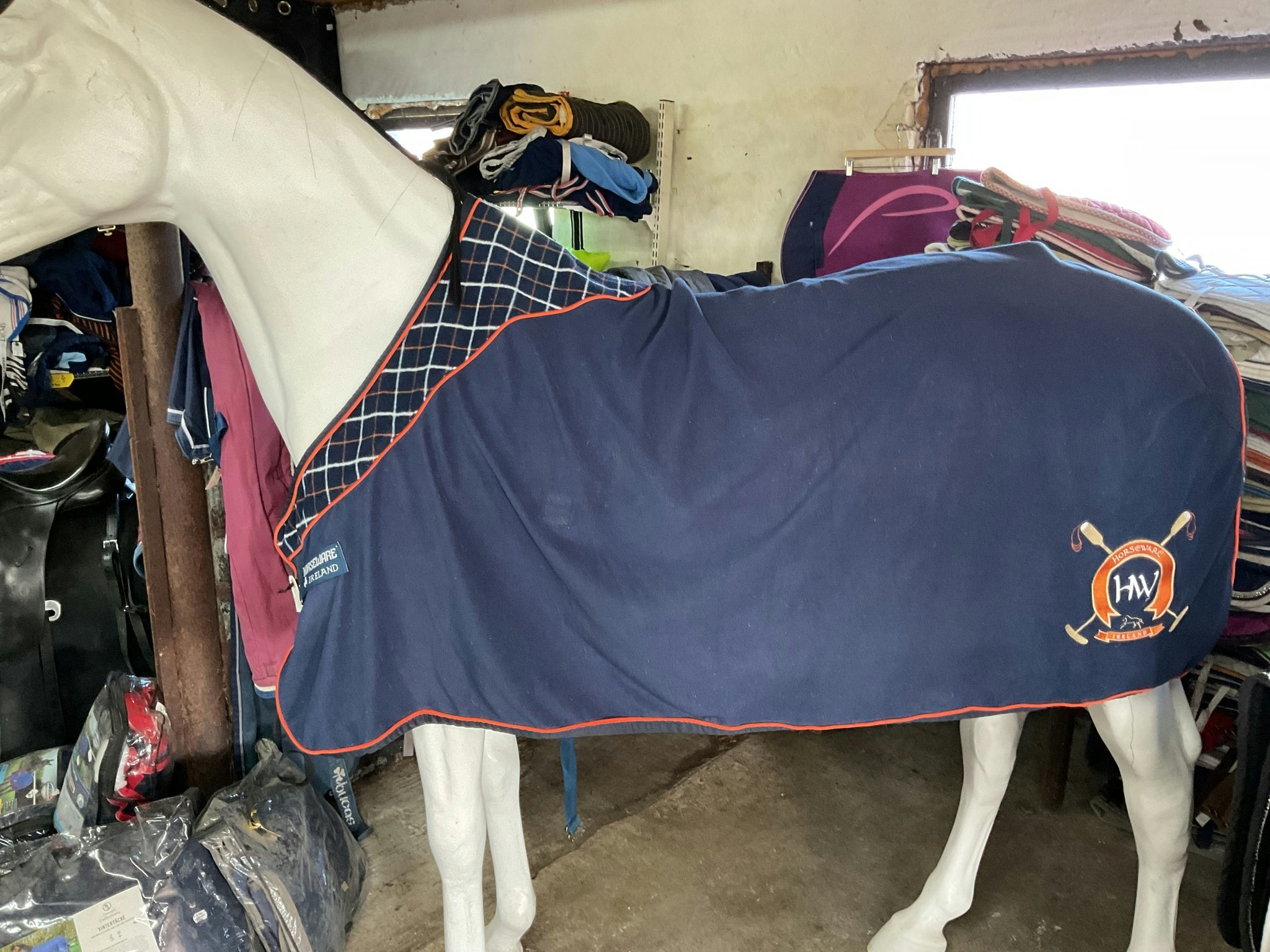 Horseware fleecetäcke, blått, 125 cm