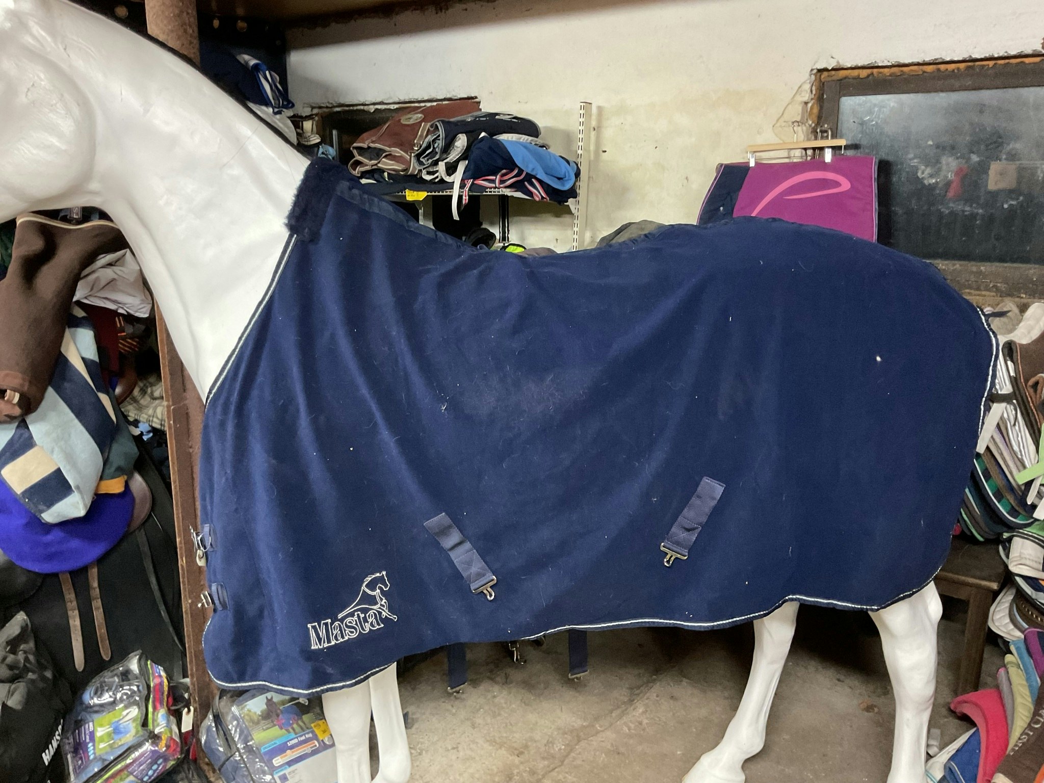 Masta fleecetäcke, blått, 140 cm
