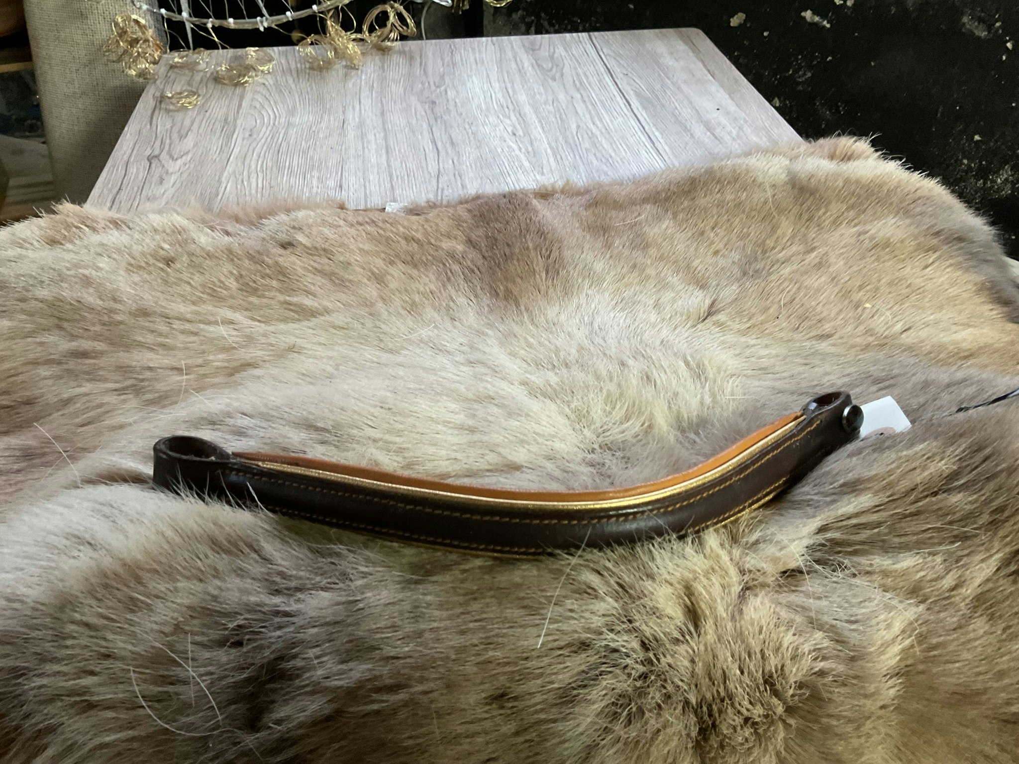 Silverline pannband brunt, 34 cm