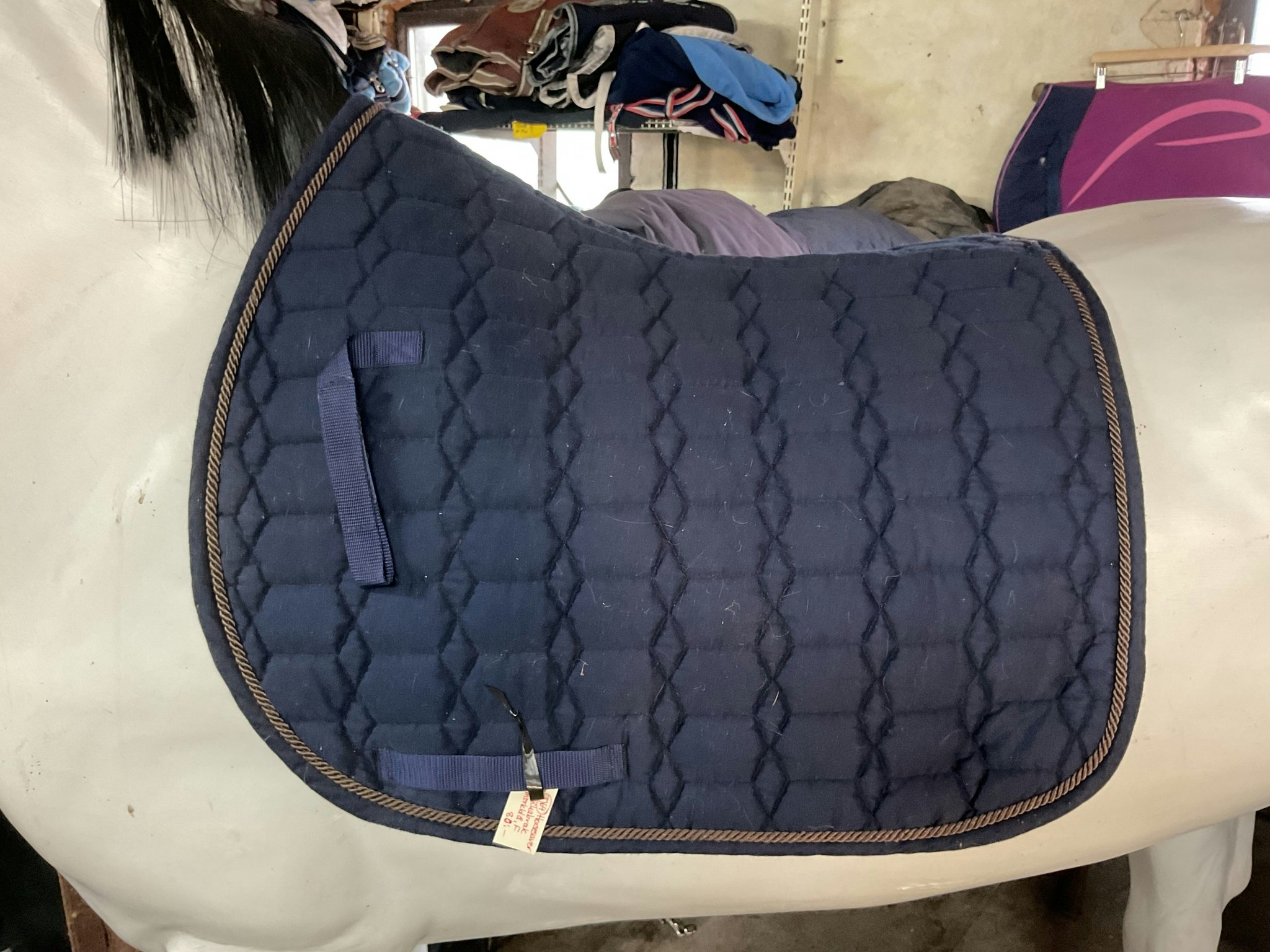 Horsesaver schabrak, mörkblå,f