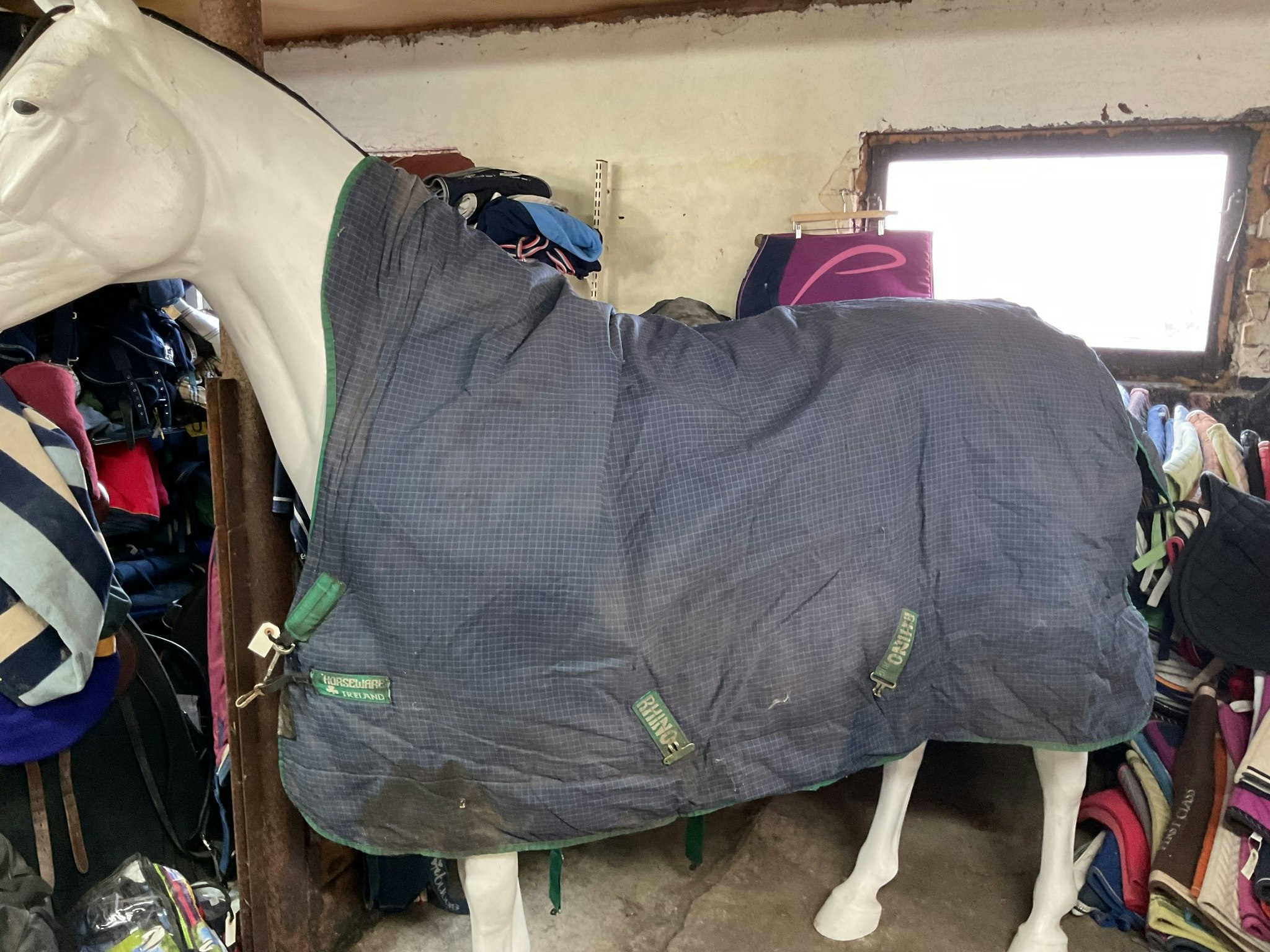 Rhino horseware täcke, 130 cm, otvättat, 300 gr