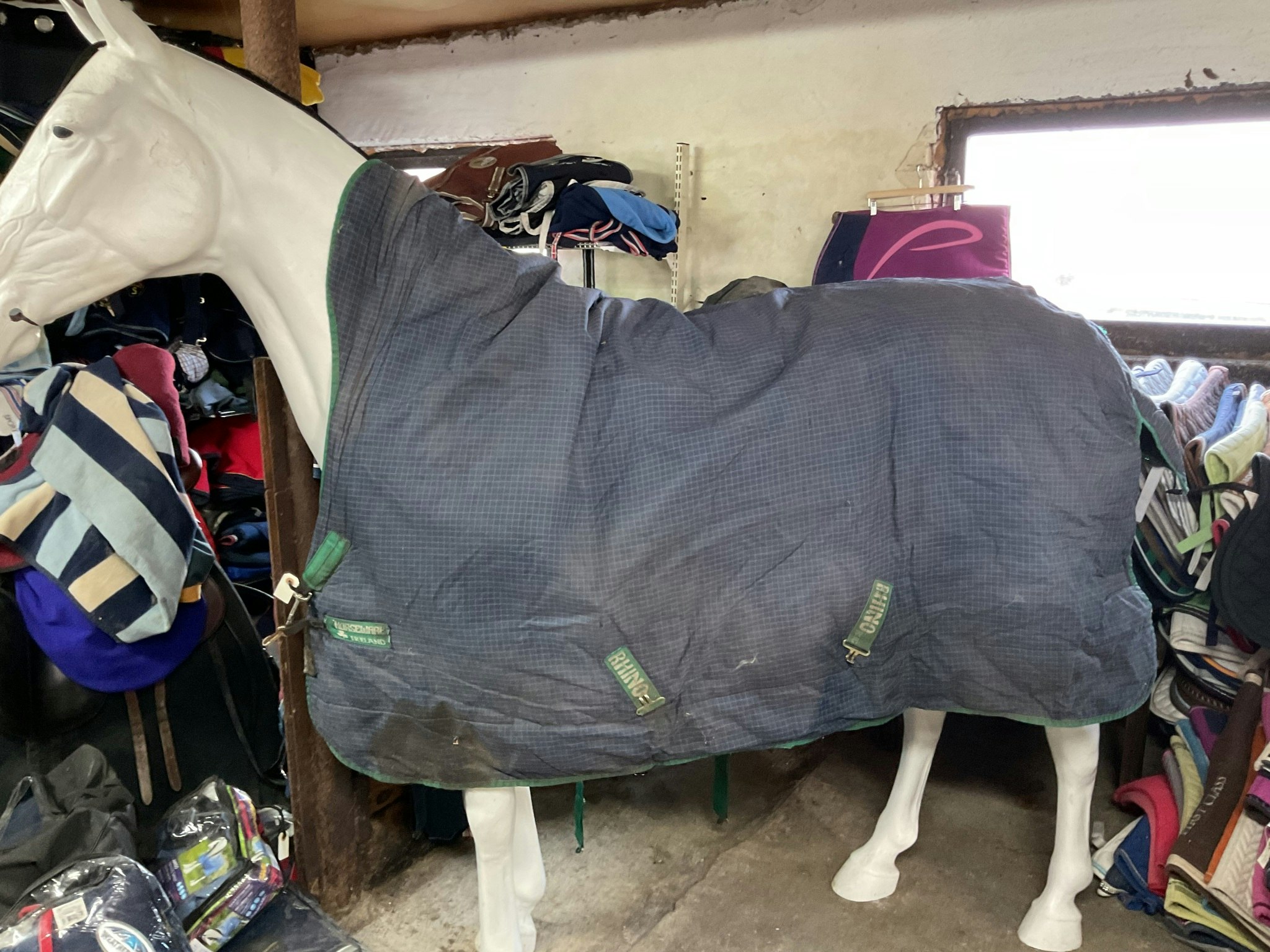 Rhino horseware täcke, 130 cm, otvättat, 300 gr