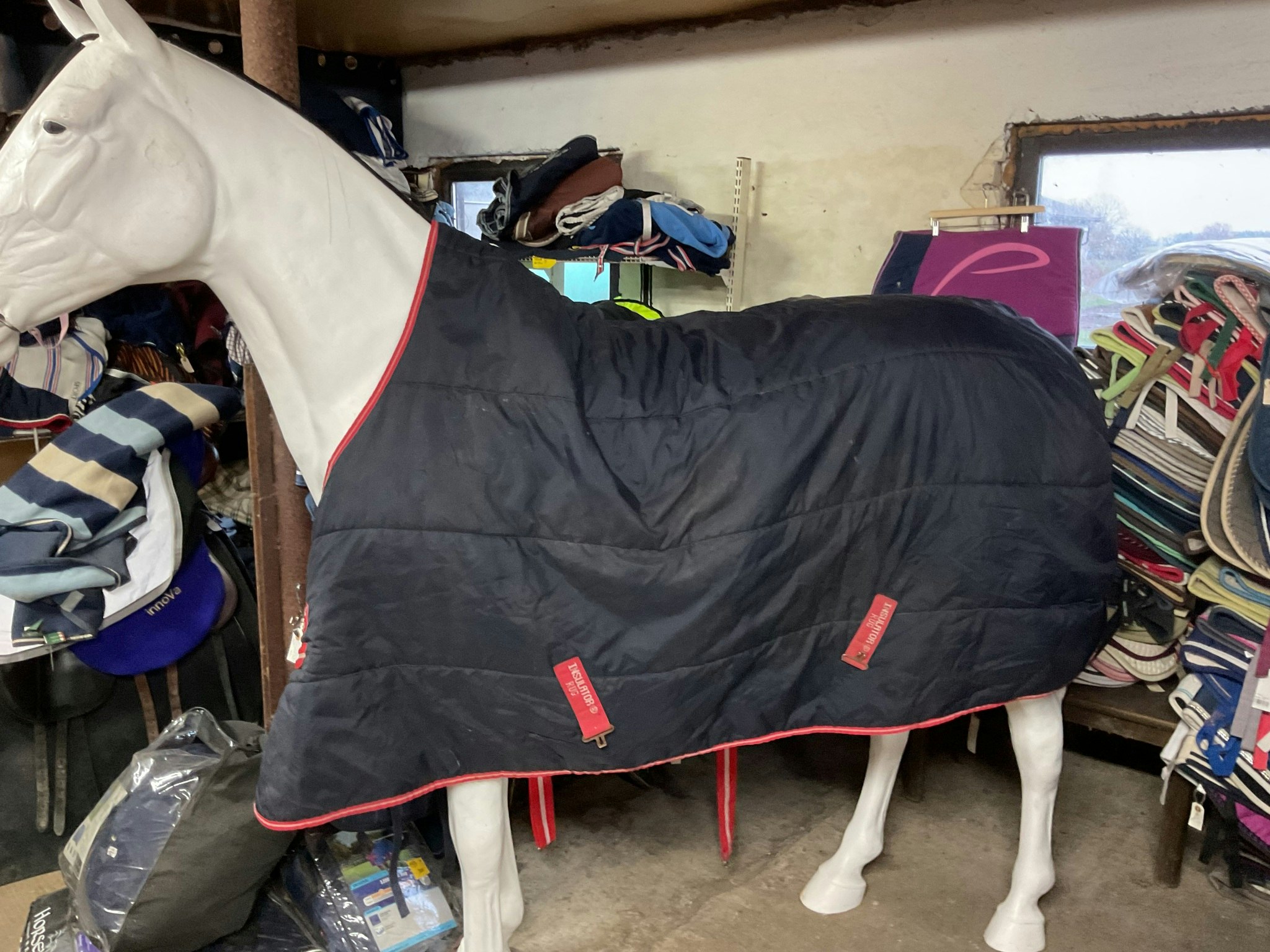Horseware insulator rug, stalltäcke, blå, 300 gr,145 cm, ett hål,otvättat