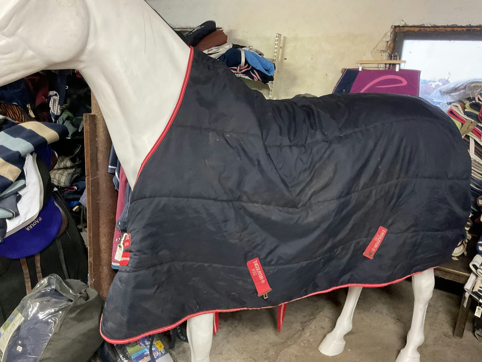 Horseware insulator rug, stalltäcke, blå, 300 gr,145 cm, ett hål,otvättat