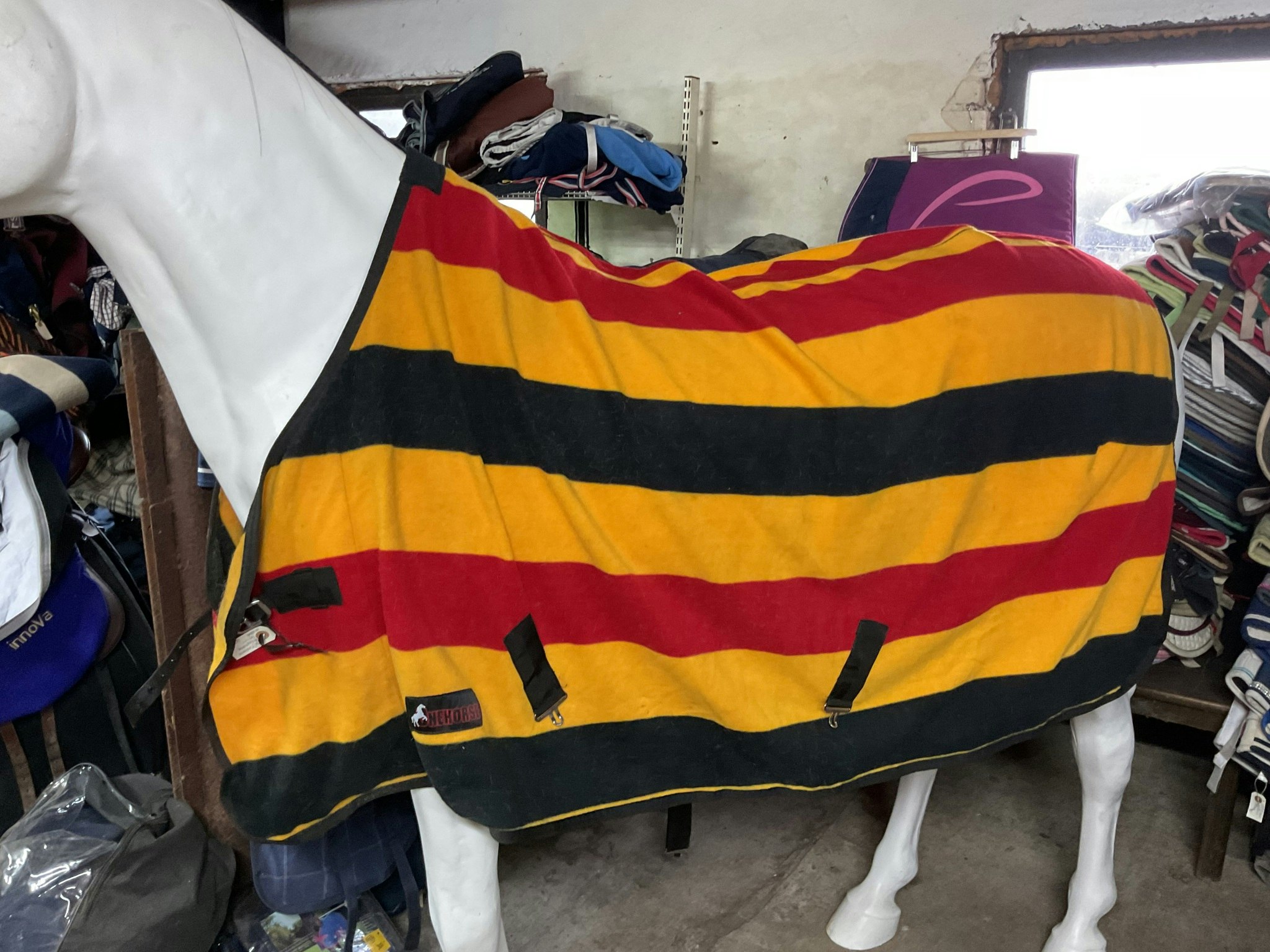 Onehorse fleecetäcke, 125 cm, otvättat