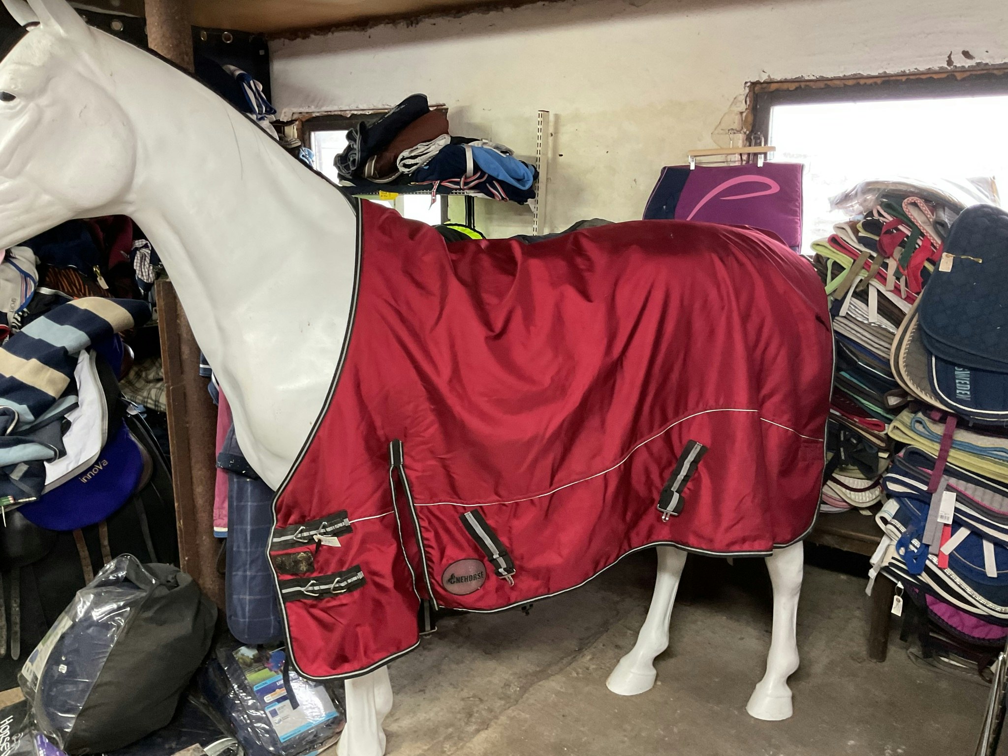 Onehorse vintertäcke, rött, 125 cm, 300 gr