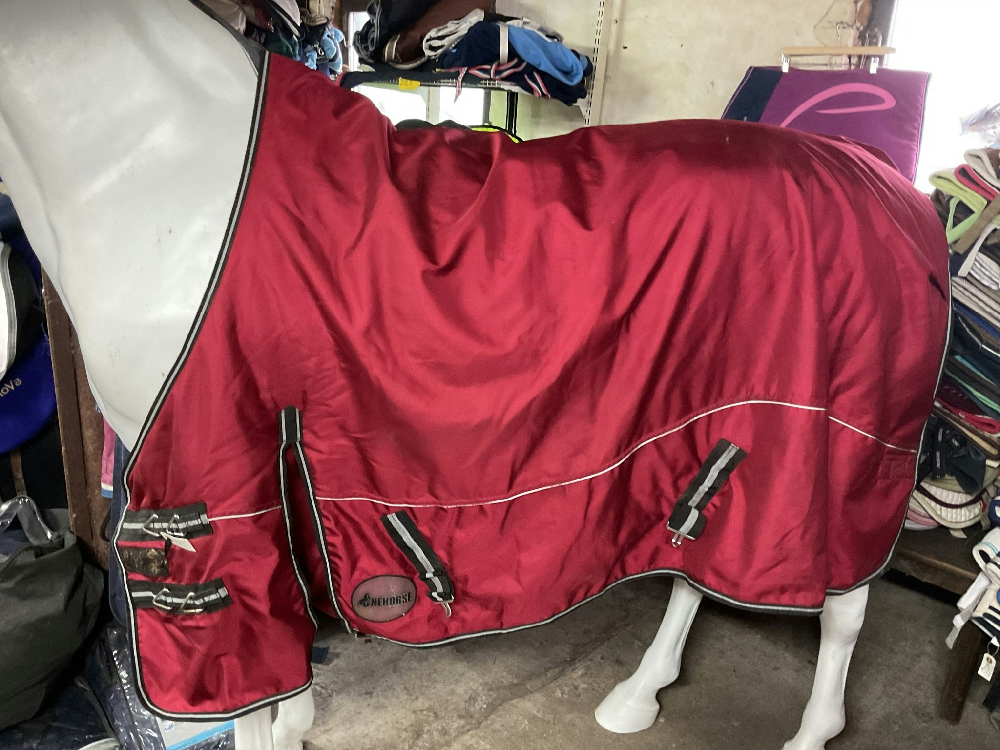 Onehorse vintertäcke, rött, 125 cm, 300 gr