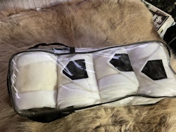 Hansbo fleecelindor, 4-pack, vita,nya