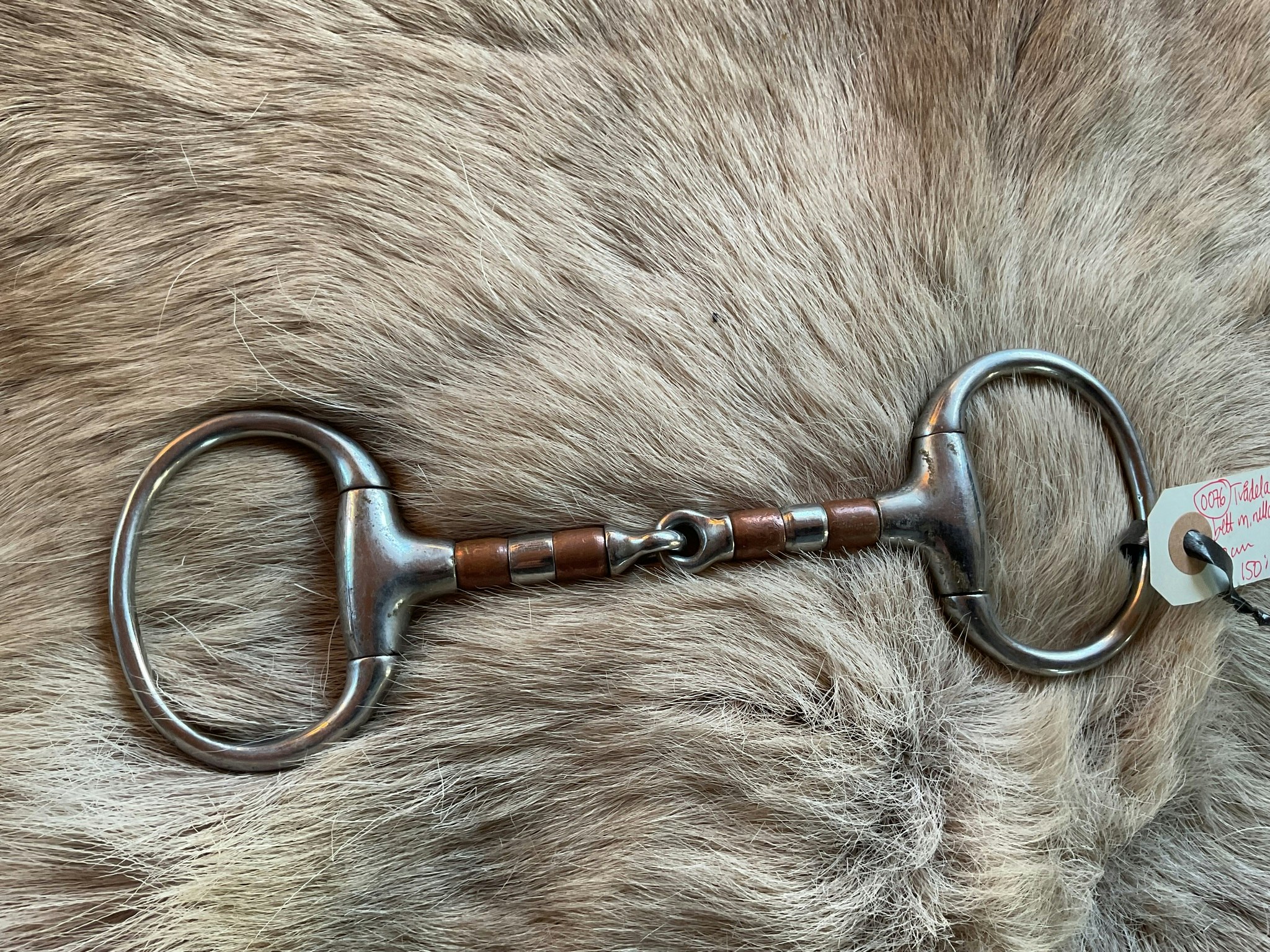 Tvådelat bett med rulldelar, 12 cm