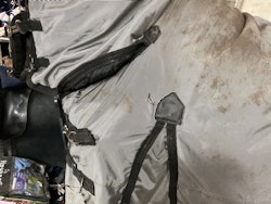 Shires täcke, 140 cm, ca 250 gr, lite skavanker