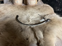 Fairfield pannband , brunt med bling, 38 cm
