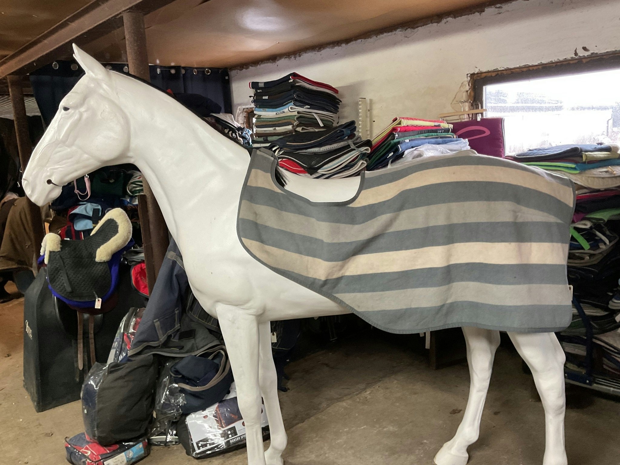 Skrittäcke,tjockt fleece,F,grått, otvättat