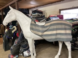 Skrittäcke,tjockt fleece,F,grått, otvättat