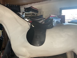 Sadel,svart, 16”, W