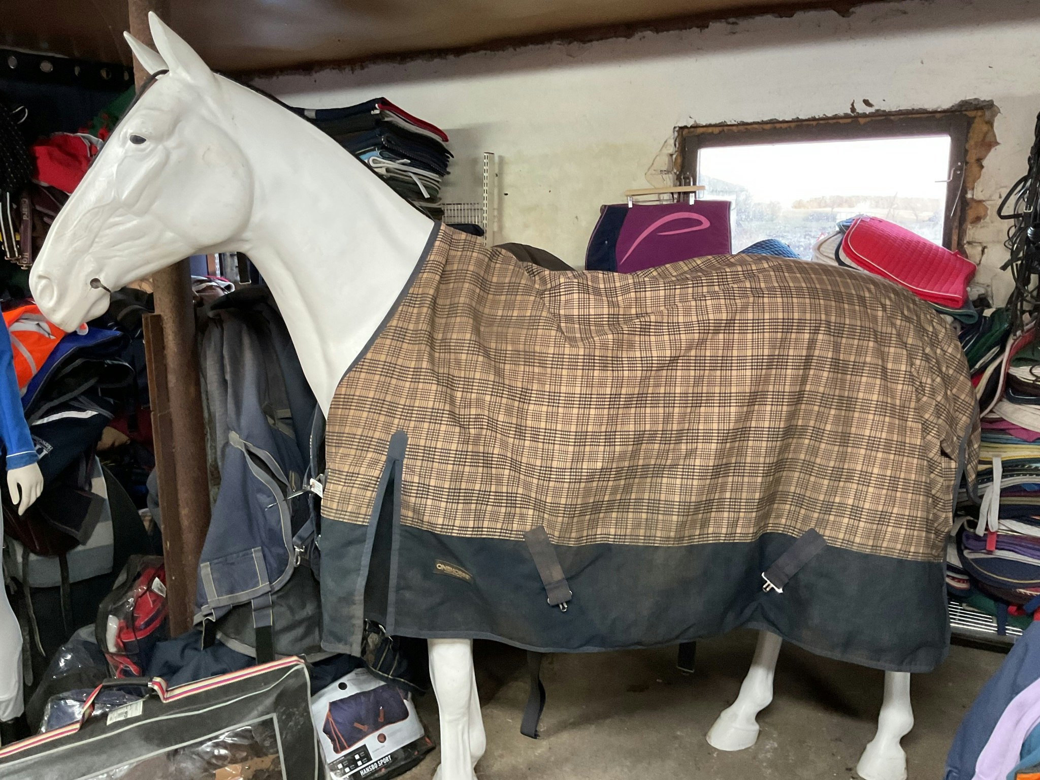 Onehorse vintertäcke,155 cm,otvättat,ca 250 gr
