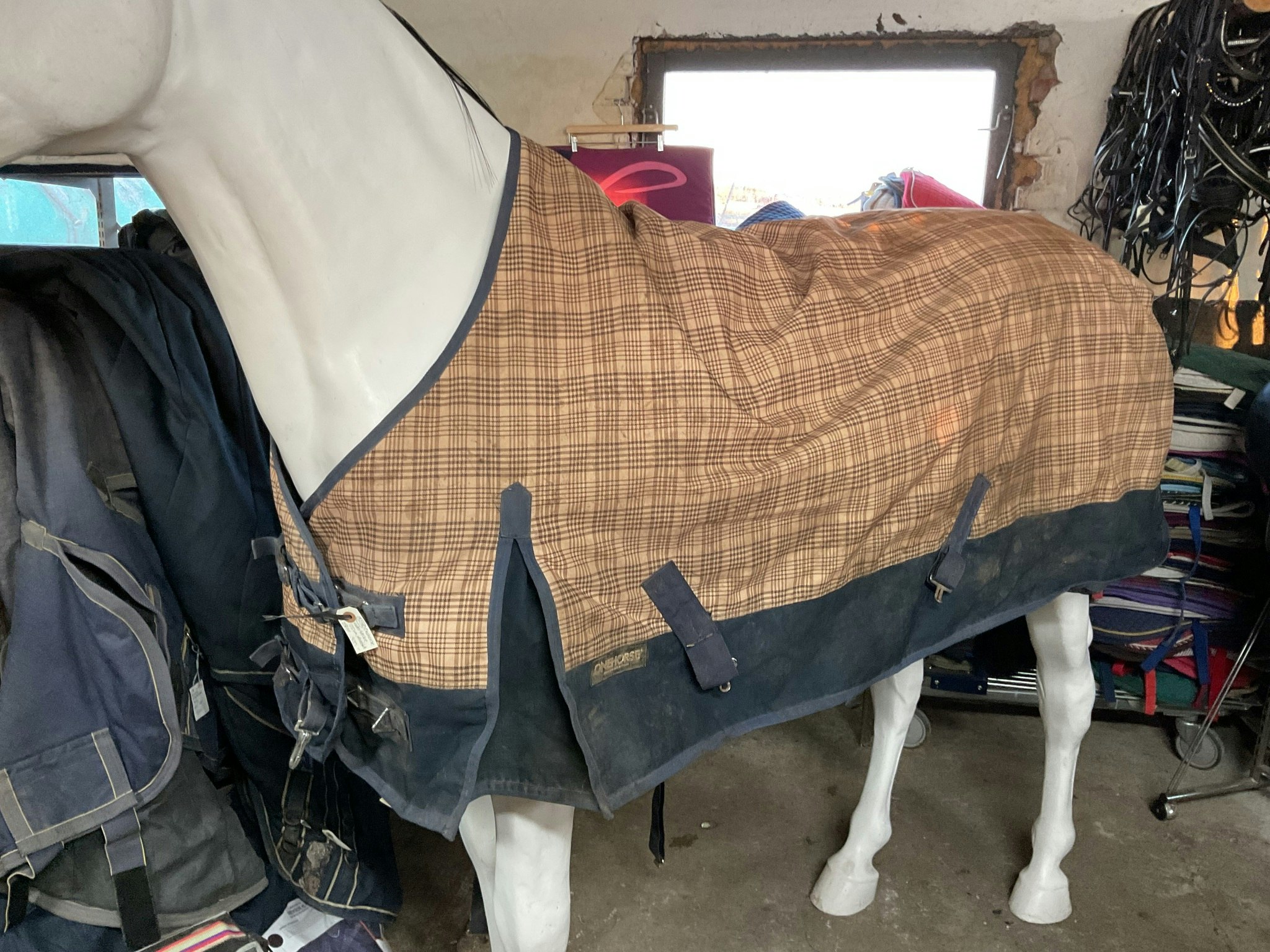 Onehorse vintertäcke,125 cm,otvättat,ca 250 gr
