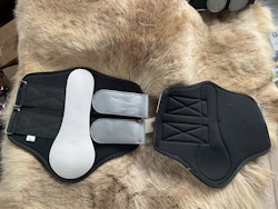 Benskydd,vita med reflexer,nya,L