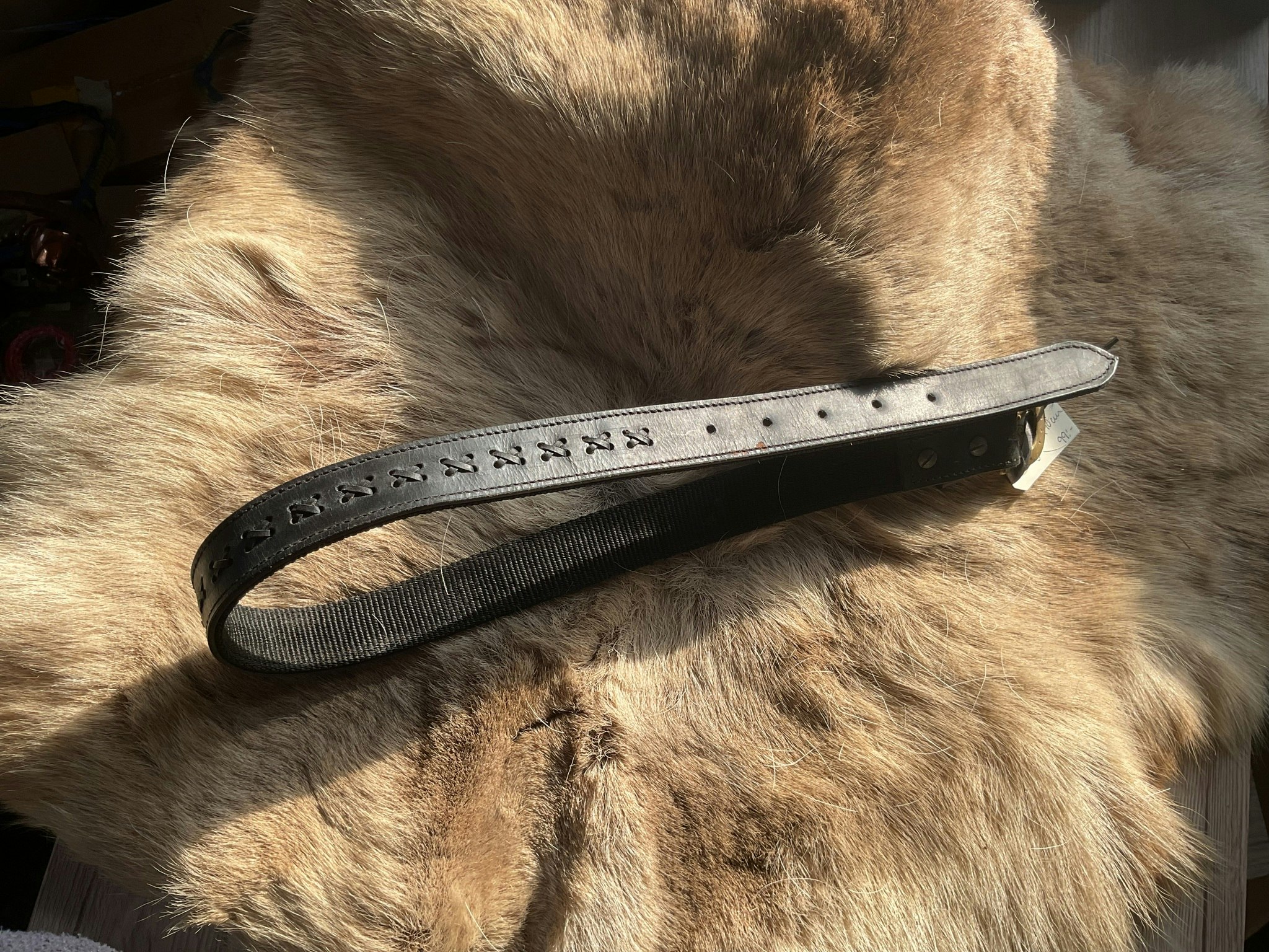 Skärp svart 90 cm nytt