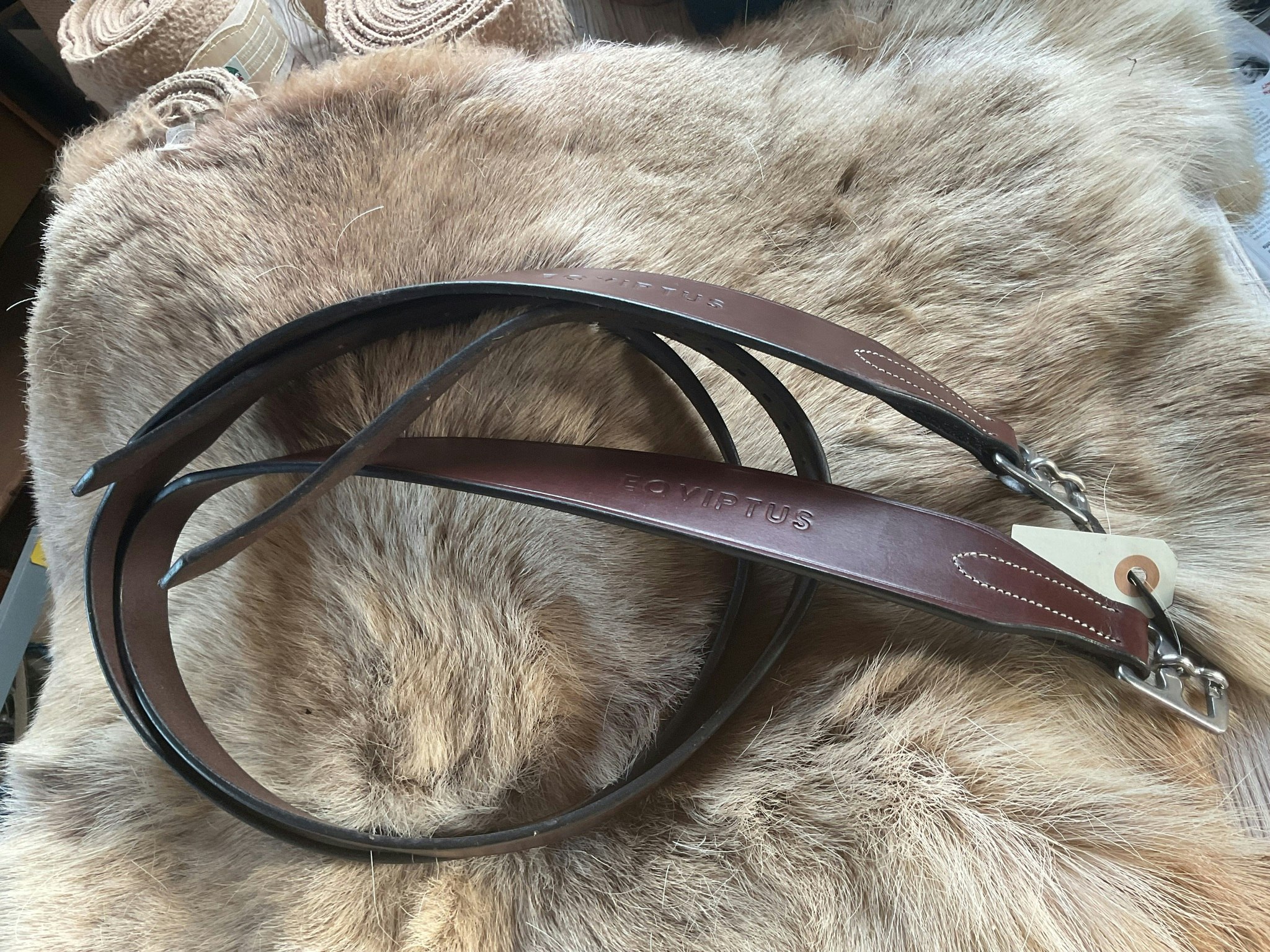 Eqviptus emendo wide,stigläder,165 cm, brunt kalvskinn,nya