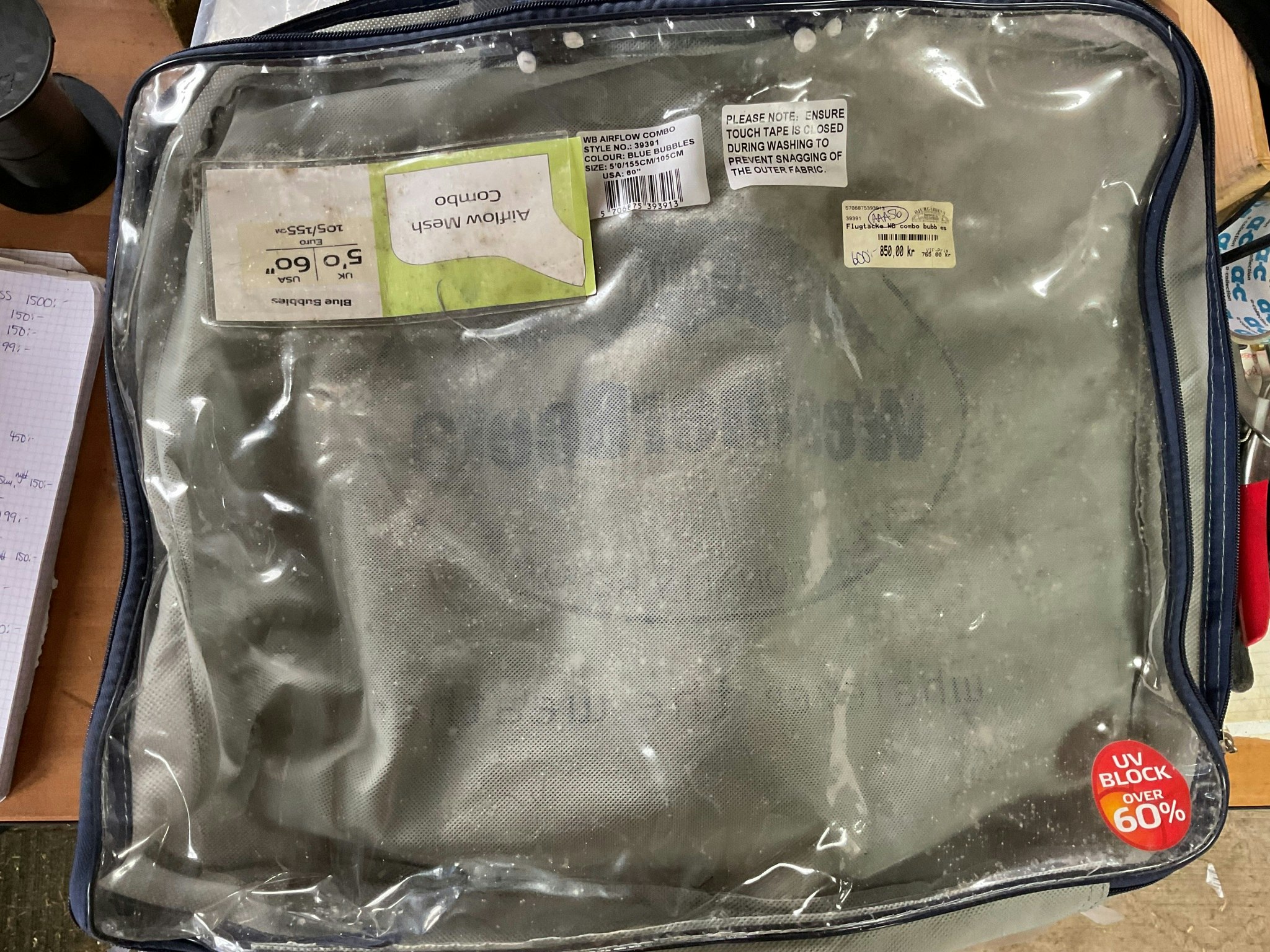 Weatherbeeta flugtäcke med uvskydd, 105 cm, nytt