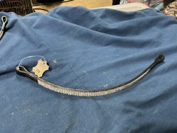 Pannband svart med silverbling, cob,nytt