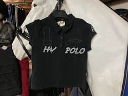 HV polo piké svart,stl 140,ny