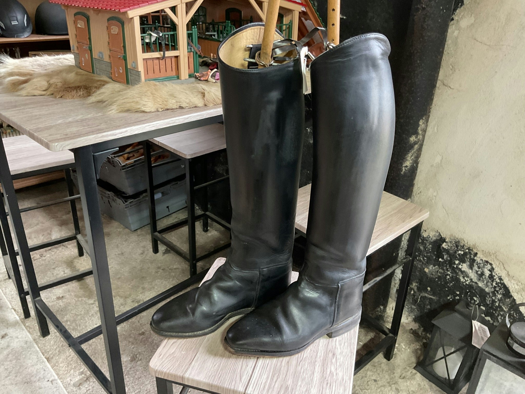 Königs ridstövlar dressyr,svarta, stl 37