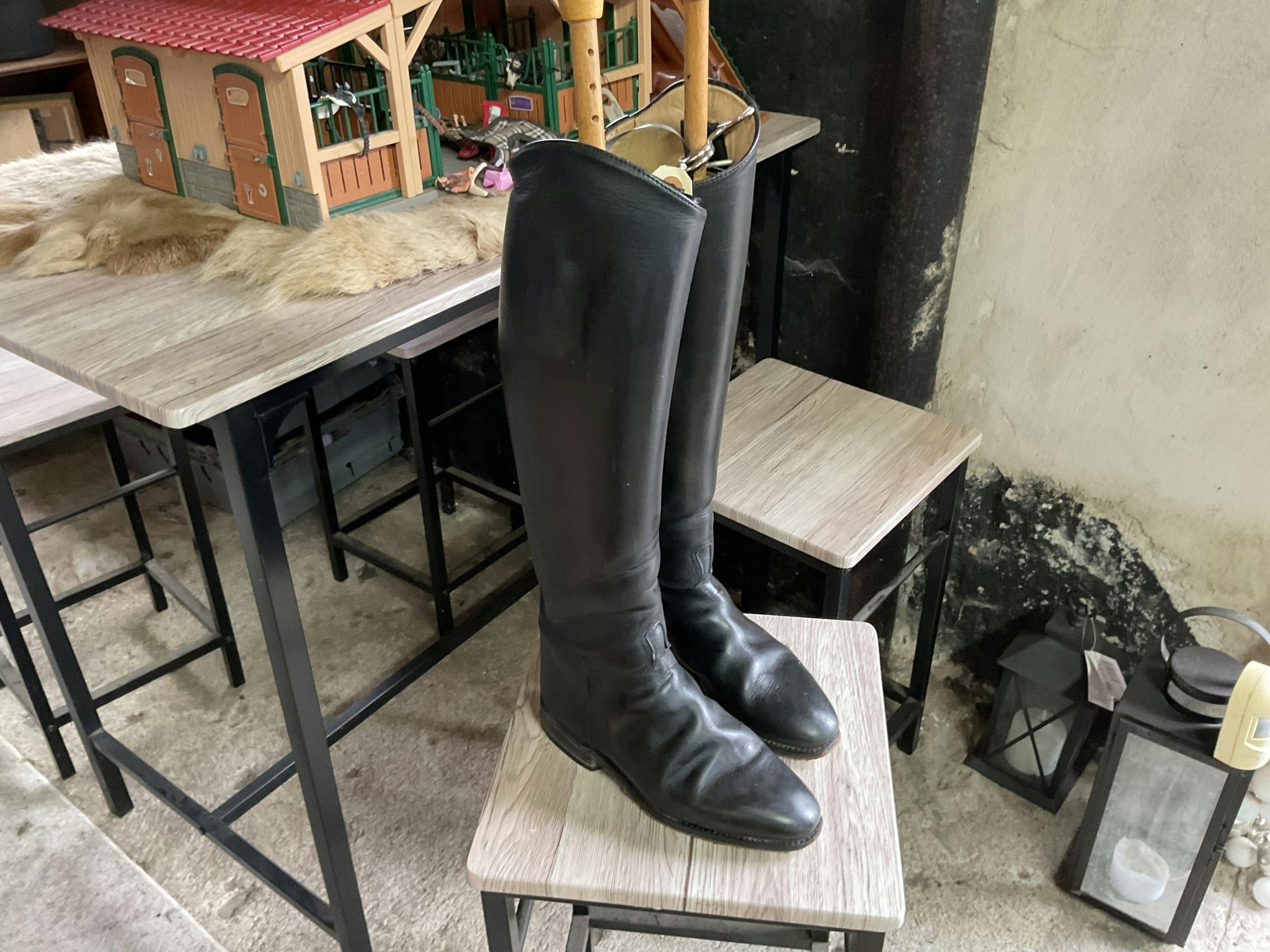 Königs ridstövlar dressyr,svarta, stl 37