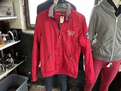 MH jacka, fleece insidan, röd stl s