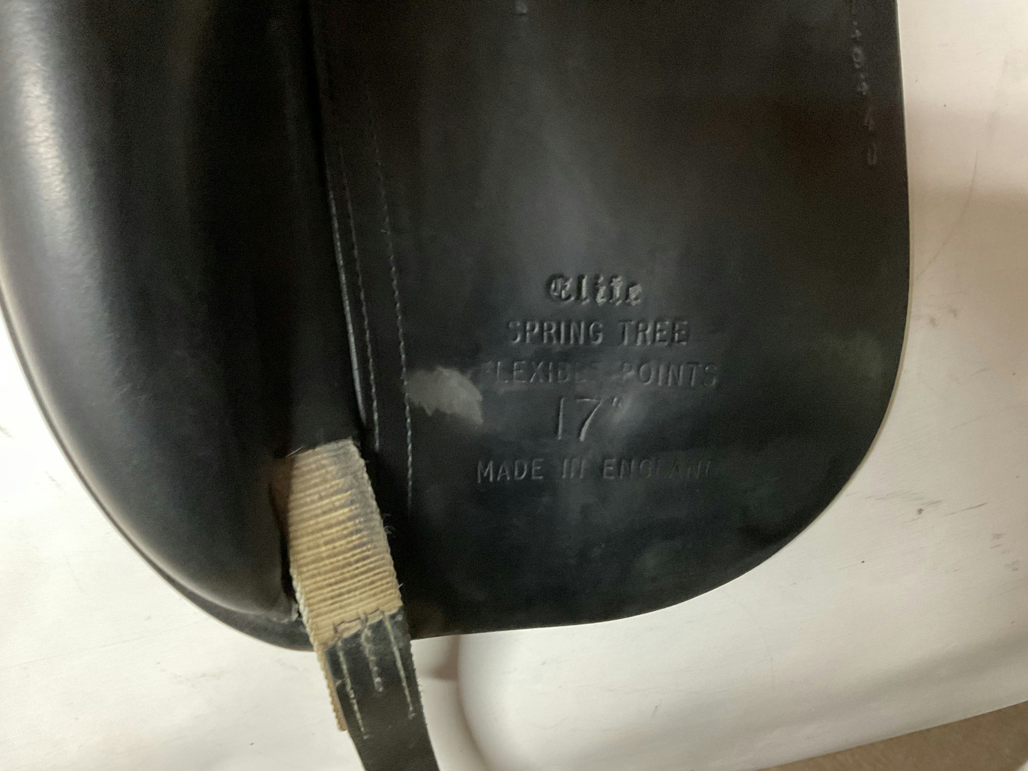 Wellington elite springtree flexible points,dressyrsadel,17”,svart,n,omstoppad 2016,ull,,knappt använd efter det