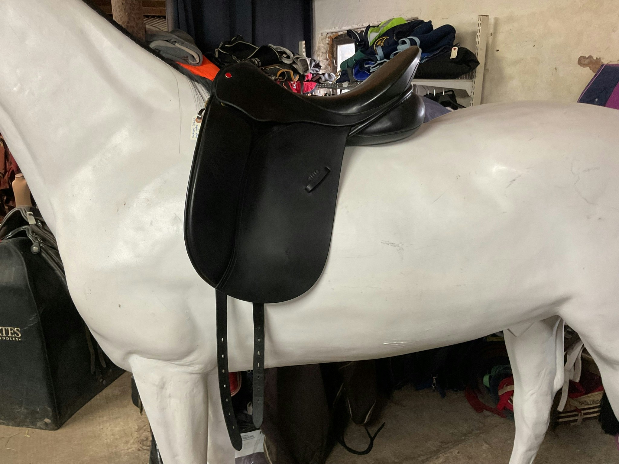 Wellington elite springtree flexible points,dressyrsadel,17”,svart,n,omstoppad 2016,ull,,knappt använd efter det