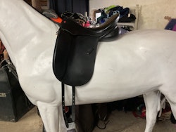 Wellington elite springtree flexible points,dressyrsadel,17”,svart,n,omstoppad 2016,ull,,knappt använd efter det
