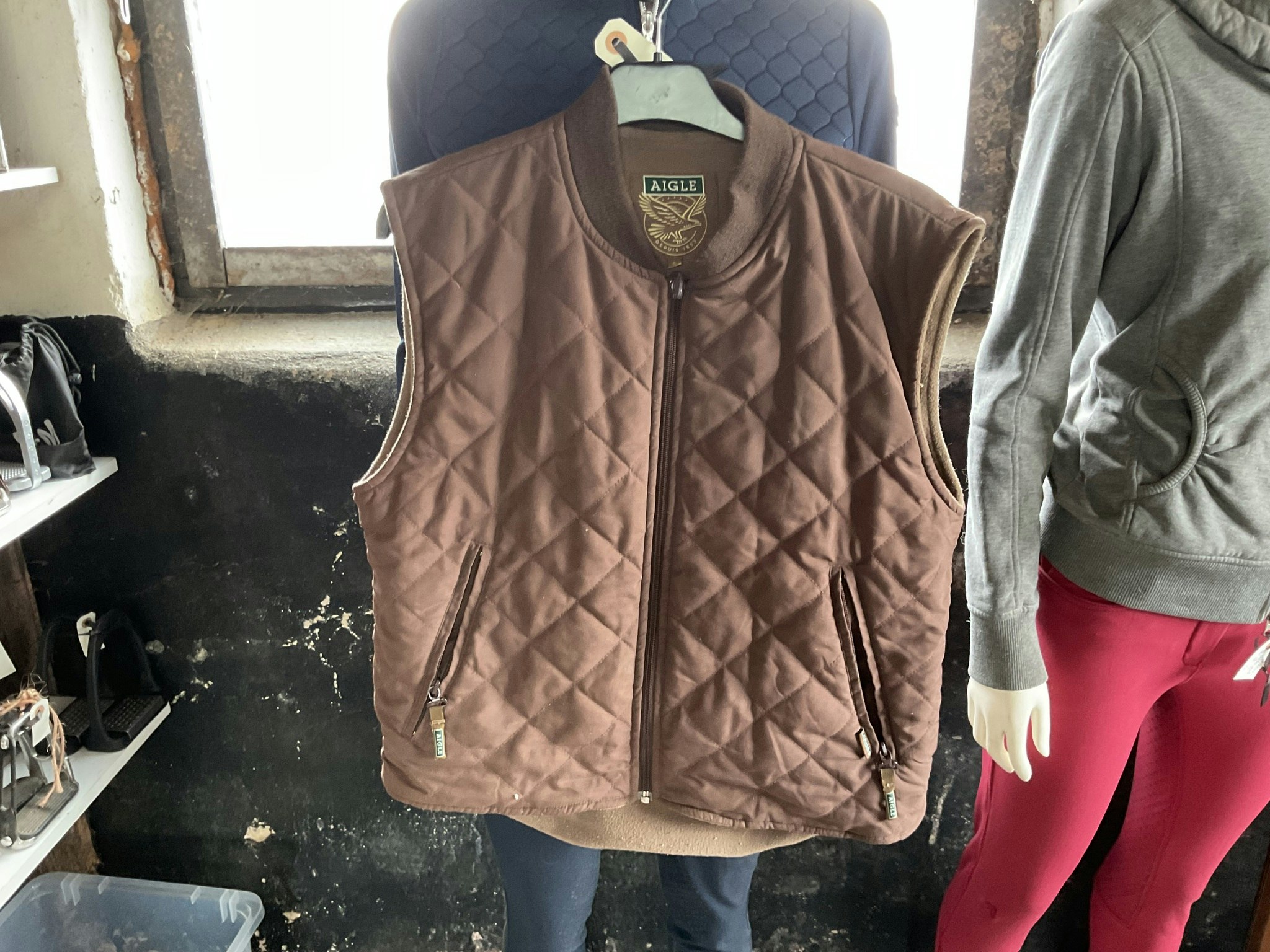 Aigle väst brun,s