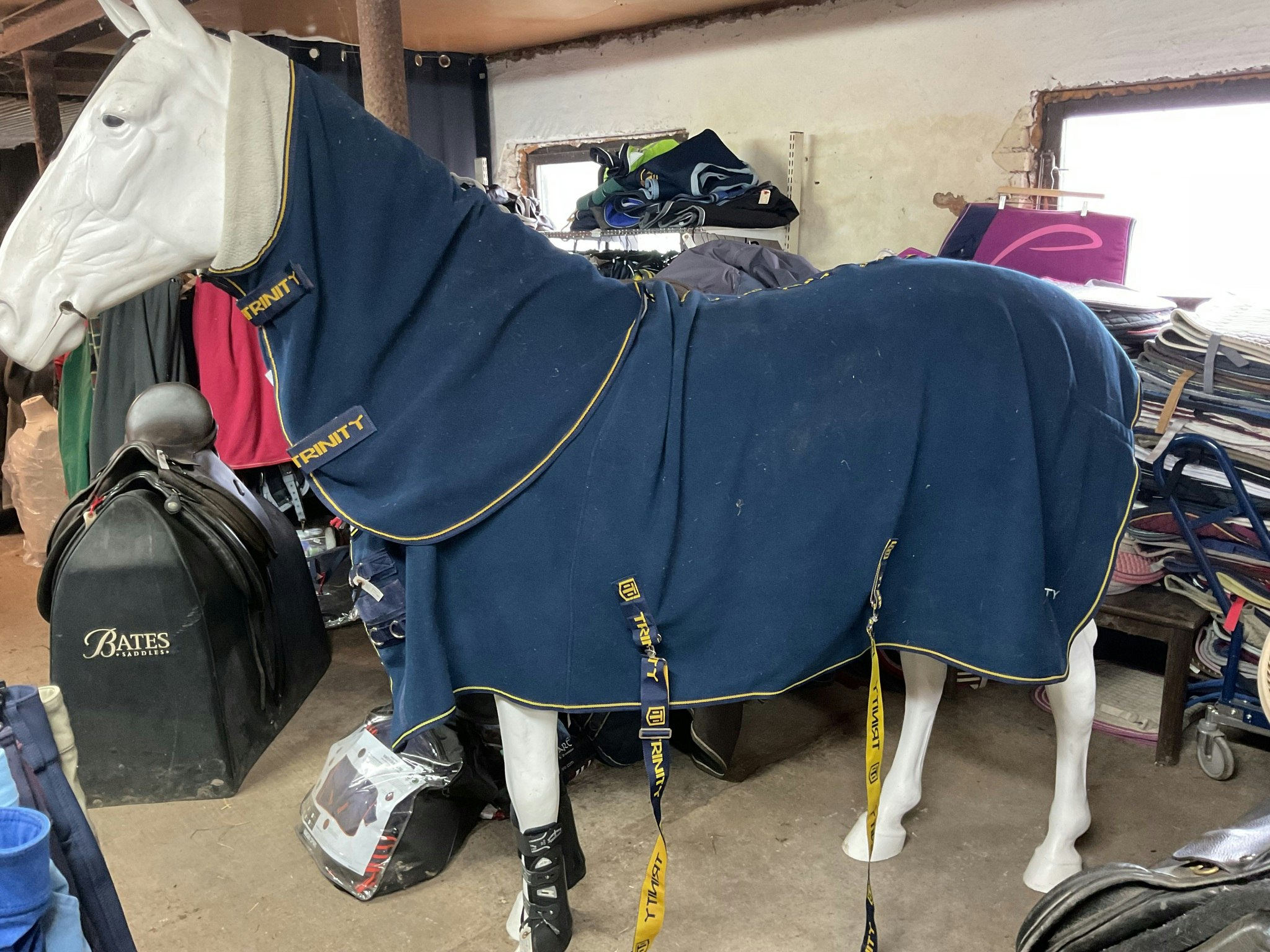 Trinity tjockt fleecetäcke med avtagbar hals(L), 165 cm