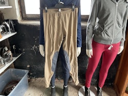 Ridtights herr,beige, knäskodda,m