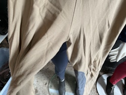 Ridtights herr,beige, knäskodda,m